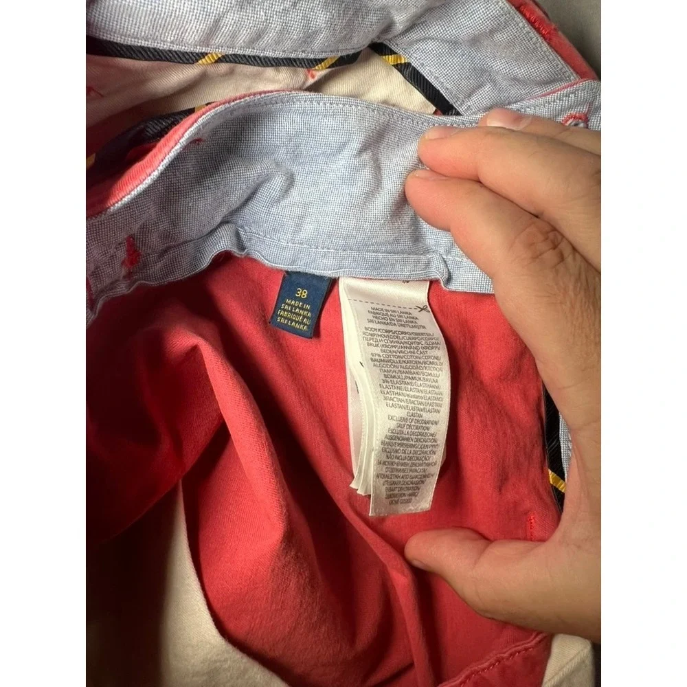 Polo Ralph Lauren Mens Stretch Classic Fit Chino Shorts Coral Pink Size 38
